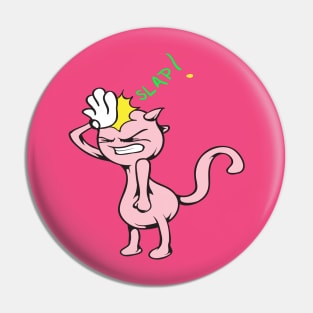 funny cat slap Pin