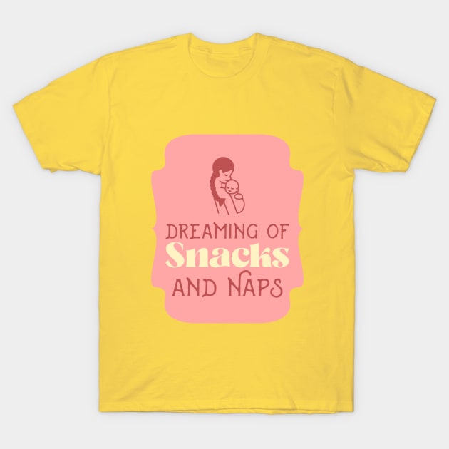 Dreaming of Snacks and Naps Infant Sleep T-Shirt by Lamount Tees