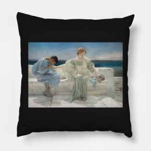 Lawrence Alma-Tadema - Ask Me No More Pillow