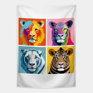 Big Cat Pop Art Tapestry