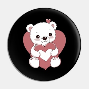 Valentine Bear Pin