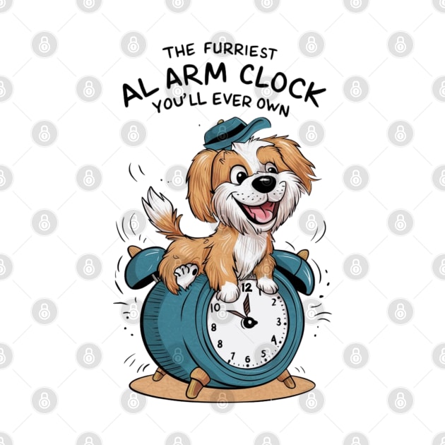 Golden Retriever Dog Funny Alarm Clock by Sniffist Gang