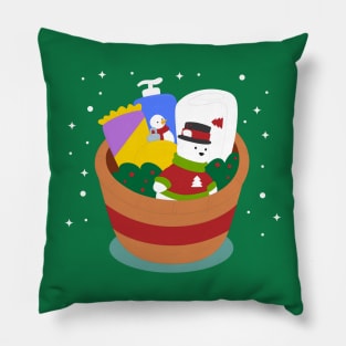 Hand Drawn Christmas Box Pillow