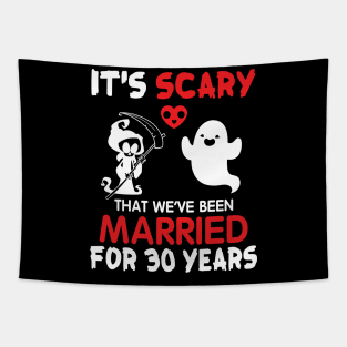 Ghost And Death Couple Husband Wife It's Scary That We've Been Married For 30 Years Since 1990 Tapestry