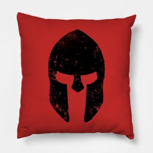 Distressed Spartan Helmet Pillow