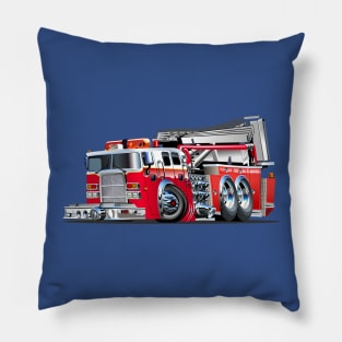 Cartoon Fire Truck Pillow