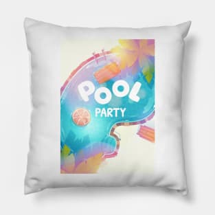 summer collection pool party Pillow