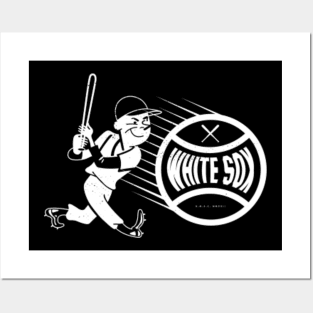 Vintage Early 1900's White Sox Jersey (Silver White Sox Sock) - Chicago  White Sox - Posters and Art Prints