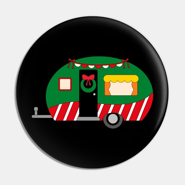 Christmas Happy Camper Pin by StacysCellar