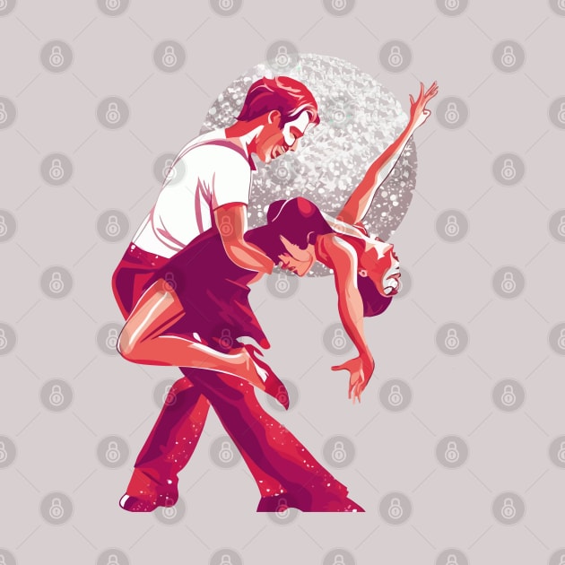 Strictly Salsa Couple Dancing With Glitter Ball by taiche