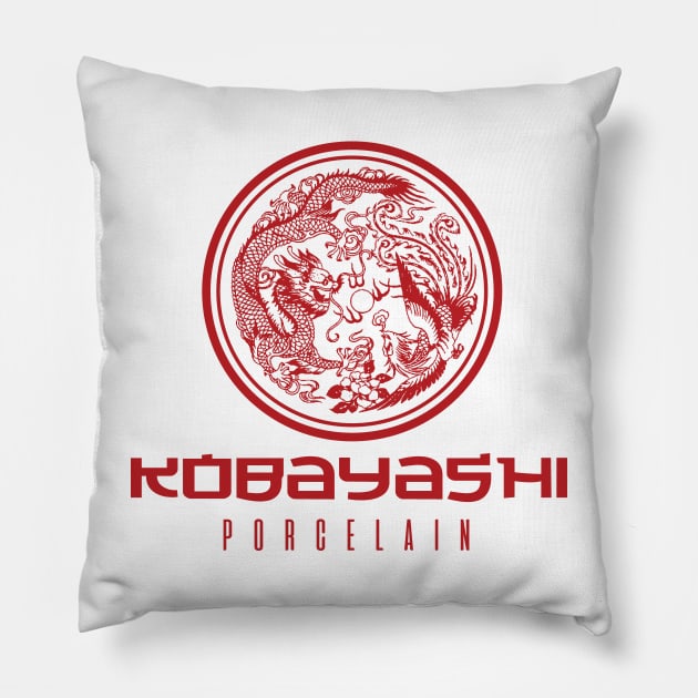 Kobayashi Porcelain Pillow by MindsparkCreative