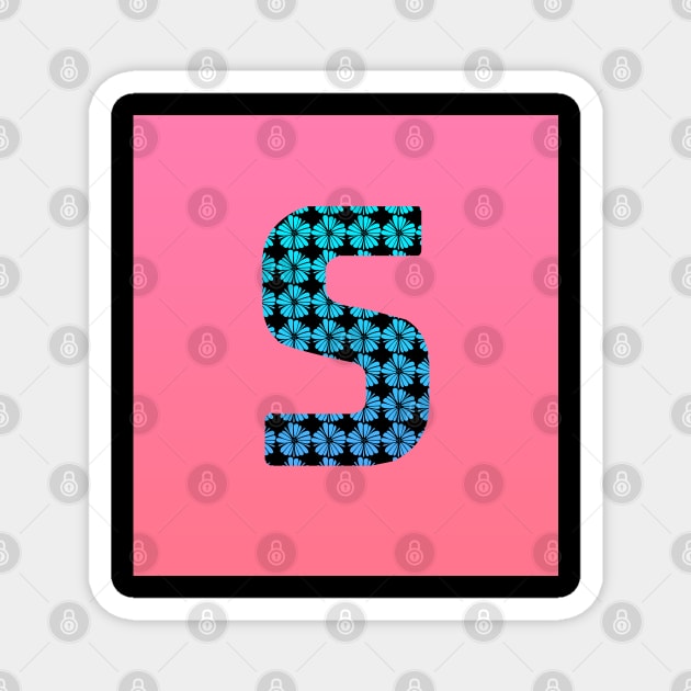 Letter S From Roses Magnet by Dolta