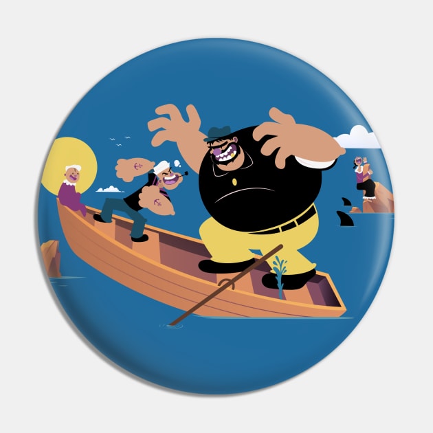 Popeye V Bluto Pin by rafaelkoff