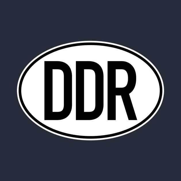 DDR license plate (two-tone) by GetThatCar