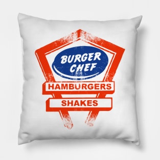 Burger Chef - an American fast-food restaurant chain Pillow