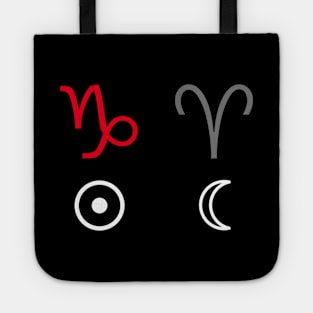 Capricorn Sun Aries Moon Zodiac Sign Tote