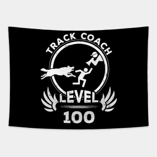 Level 100 Track Coach Athletics Trainer Gift Tapestry