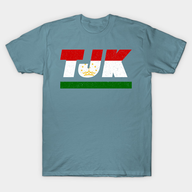 Disover TJK Tajikistan Central Asia ISO Code 3166 - Tajikistan - T-Shirt