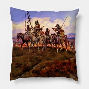 “The Wolfmen” by Charles M Russell Pillow