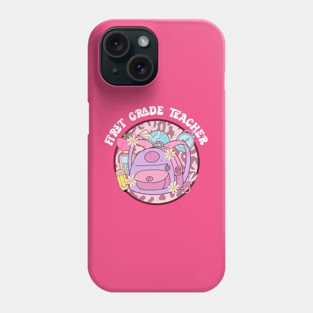 First grade teacher Phone Case by Zedeldesign