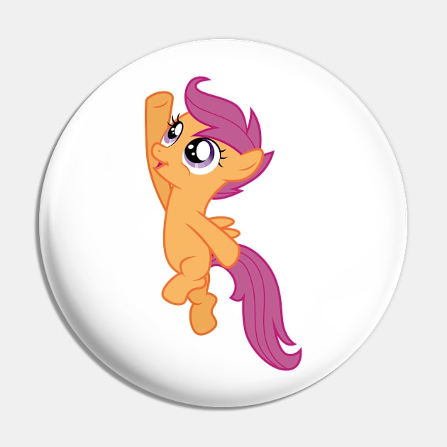 Jumping Scootaloo Pin by CloudyGlow