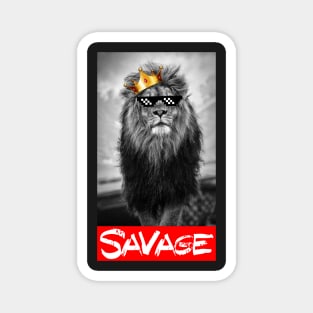 Savage Lion Magnet