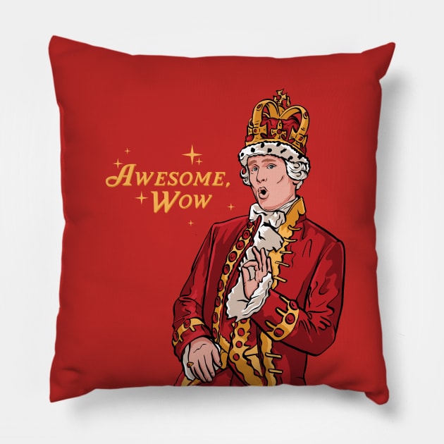 King George Alexander Hamilton Broadway Pillow by stayfrostybro