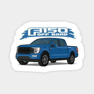 Car truck off road  f-150 blue Magnet