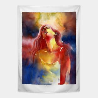 The girl all alone Tapestry