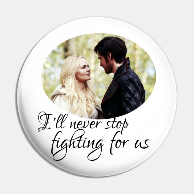 Captain Swan + quote Pin by liilliith