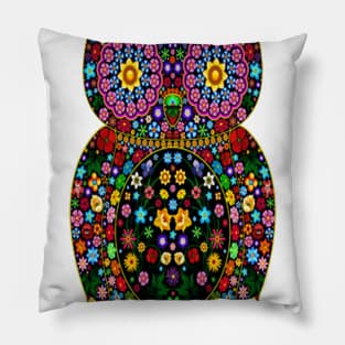 flowers owl Pillow