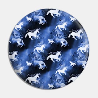 Blue unicorns Pin