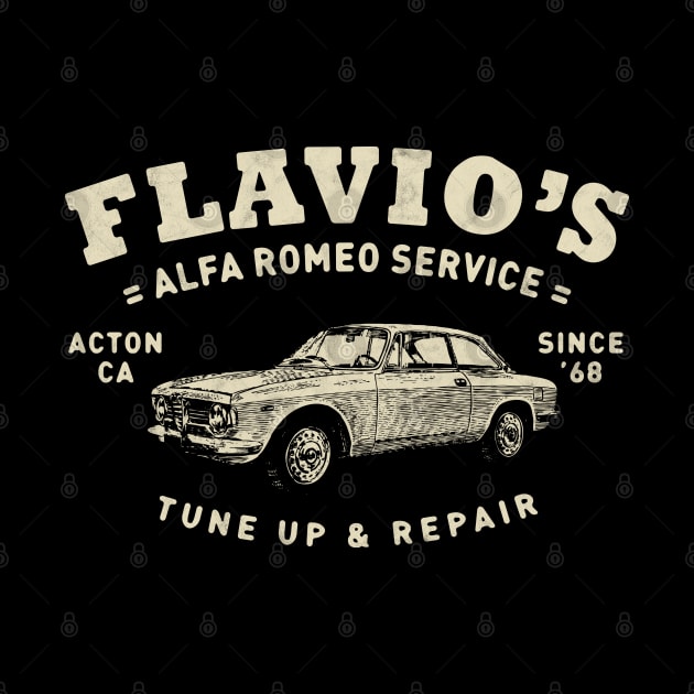 Flavio's Alfa Romeo Service 2 by © Buck Tee Originals by Buck Tee