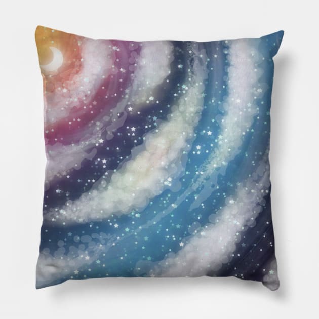 Nacreous Clouds Pillow by saradaboru