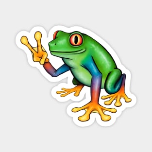 Peace Frog Magnet