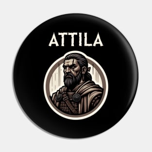 Attila the Hun Ancient Dark Ages Hunnic History Pin