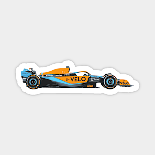 F1 Orange car 2022 Magnet