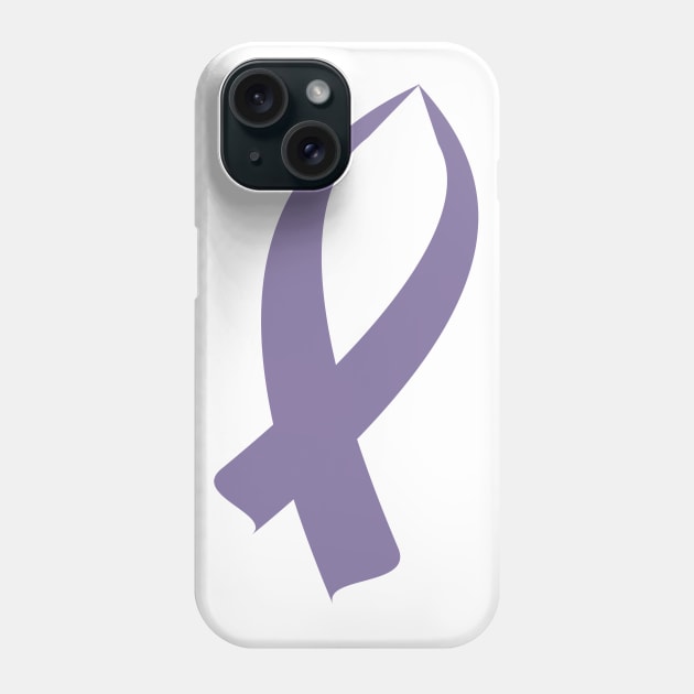 Awareness Ribbon (Light Purple) Phone Case by BlakCircleGirl