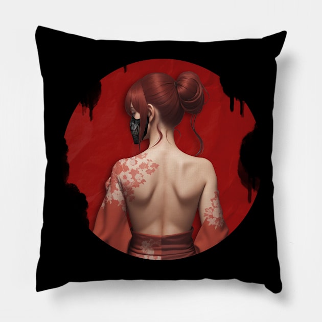 Kimono Yakuza Pillow by Wesley Design