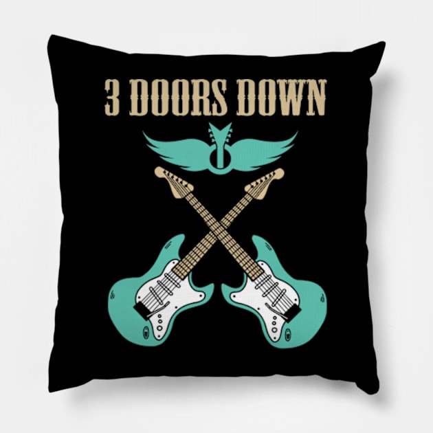 3 DOORS DOWN BAND Pillow by xsmilexstd