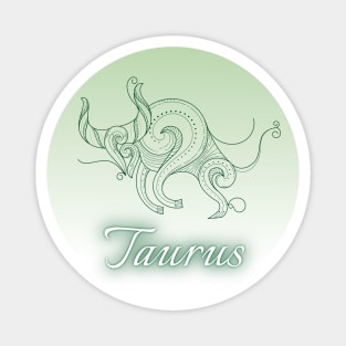 Spherical Zodiac Taurus Magnet