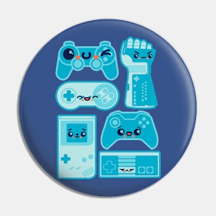 Cute as Buttons Kawaii Video Game Controllers Pin