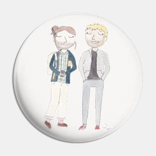 a fine pair of gentlemen Pin