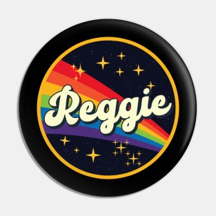 Reggie // Rainbow In Space Vintage Style Pin