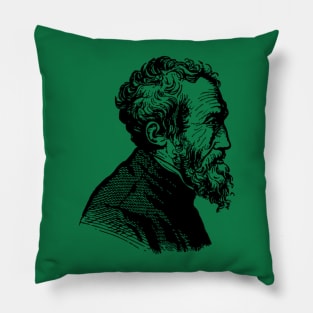 Michelangelo in black and white Pillow