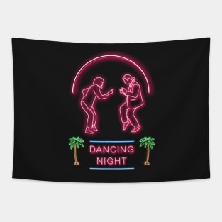 Dancing night Tapestry