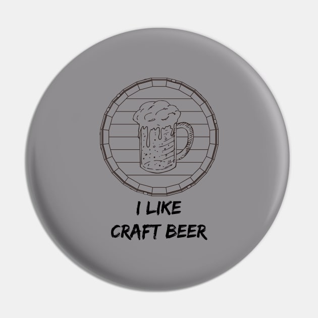 I Like Craft Beer Pin by BeerShirtly01