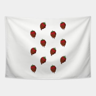 Chocolate Covered Strawberries Pattern Tapestry