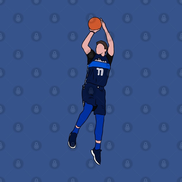 Luka Doncic Fadeaway by rattraptees