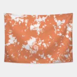 Peach Storm - Tie Dye Shibori Texture Tapestry